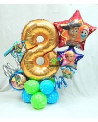 Happy 8th Toy Story Birthday Number Design